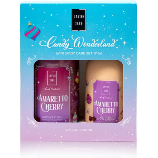 Lavish Care Jingle Cherry Rum Σετ Περιποίησης για Καθαρισμό Σώματος 3τμχ