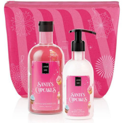 Lavish Care Santa's Cupcakes Σετ Περιποίησης για Ενυδάτωση & Καθαρισμό Σώματος 3τμχ