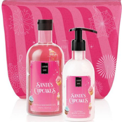 Lavish Care Santa's Cupcakes Σετ Περιποίησης για Ενυδάτωση & Καθαρισμό Σώματος 3τμχ