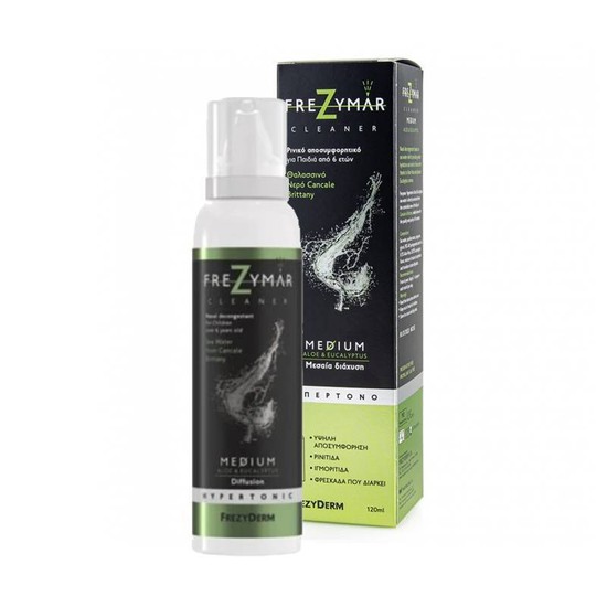 Frezyderm Frezymar Cleaner Medium Aloe & Eucalyptus Ρινικό Αποσυμφορητικό για Παιδιά από 6 Ετών 120ml