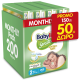 Babylino Sensitive Monthly Pack Promo No.2 Mini (3-6kg) Βρεφικές Πάνες 200τεμ