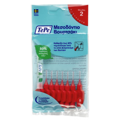 TePe Original Μεσοδόντια Βουρτσάκια 0.5mm Κόκκινα 8τμχ