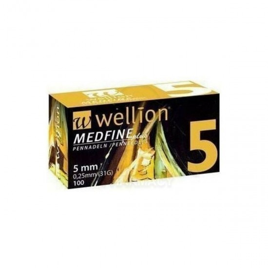 WELLION MEDFINE 5MM 31G - 100ΤΜΧ