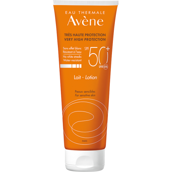 Avène - Αντηλιακό Γαλάκτωμα SPF 50+ - Πολύ Υψηλή Προστασία & Ενυδάτωση - Πρόσωπο & Σώμα - 250ml