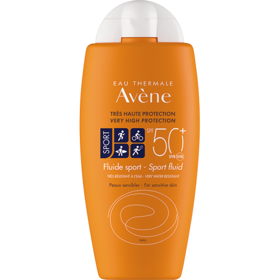 Avène - Fluide SPORT SPF 50+ - Αντηλιακό ιδανικό για αθλητικές δραστηριότητες - Πρόσωπο & Σώμα - 100ml