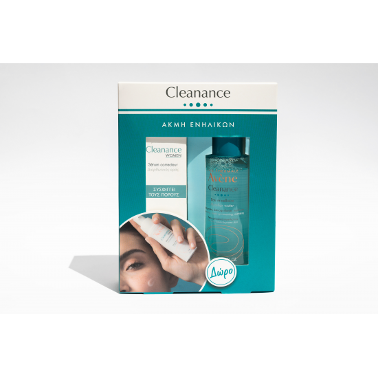 Avène Cleanance Women Ορός Διόρθωσης για Δέρμα με Ατέλειες & Σημάδια Ενήλικης Ακμής 30 ml & Δώρο Avène Cleanance Νερό Καθαρισμού & Ντεμακιγιάζ για το Λιπαρό Δέρμα 100ml