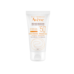 Avène - Αντηλιακή Κρέμα Minérale SPF 50+ - Πολύ υψηλή προστασία με 100% φυσικά φίλτρα - 50ml