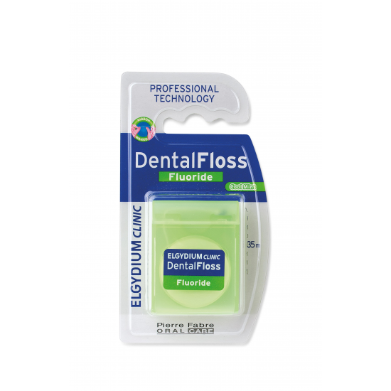 Elgydium Dental Floss Cool Mint Οδοντικό Νήμα με φθόριο 35m