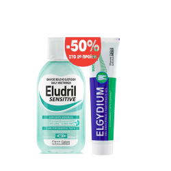 Elgydium Promo Eludril Sensitive Στοματικό Διάλυμα 500ml & Elgydium Sensitive οδοντόκρεμα Gel για Ευαίσθητα Δόντια 75ml με -50% στο 2ο προϊόν